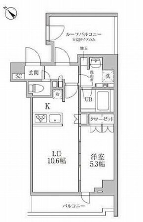 レジディア文京本郷Ⅲの物件間取画像